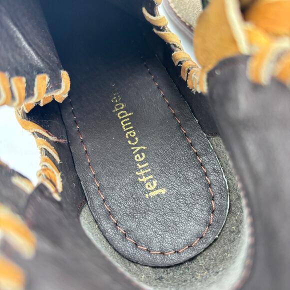 Jeffrey Campbell Walk The Line Ankle Boots Women's 36/6 Free People Indie Boho - Picture 8 of 12